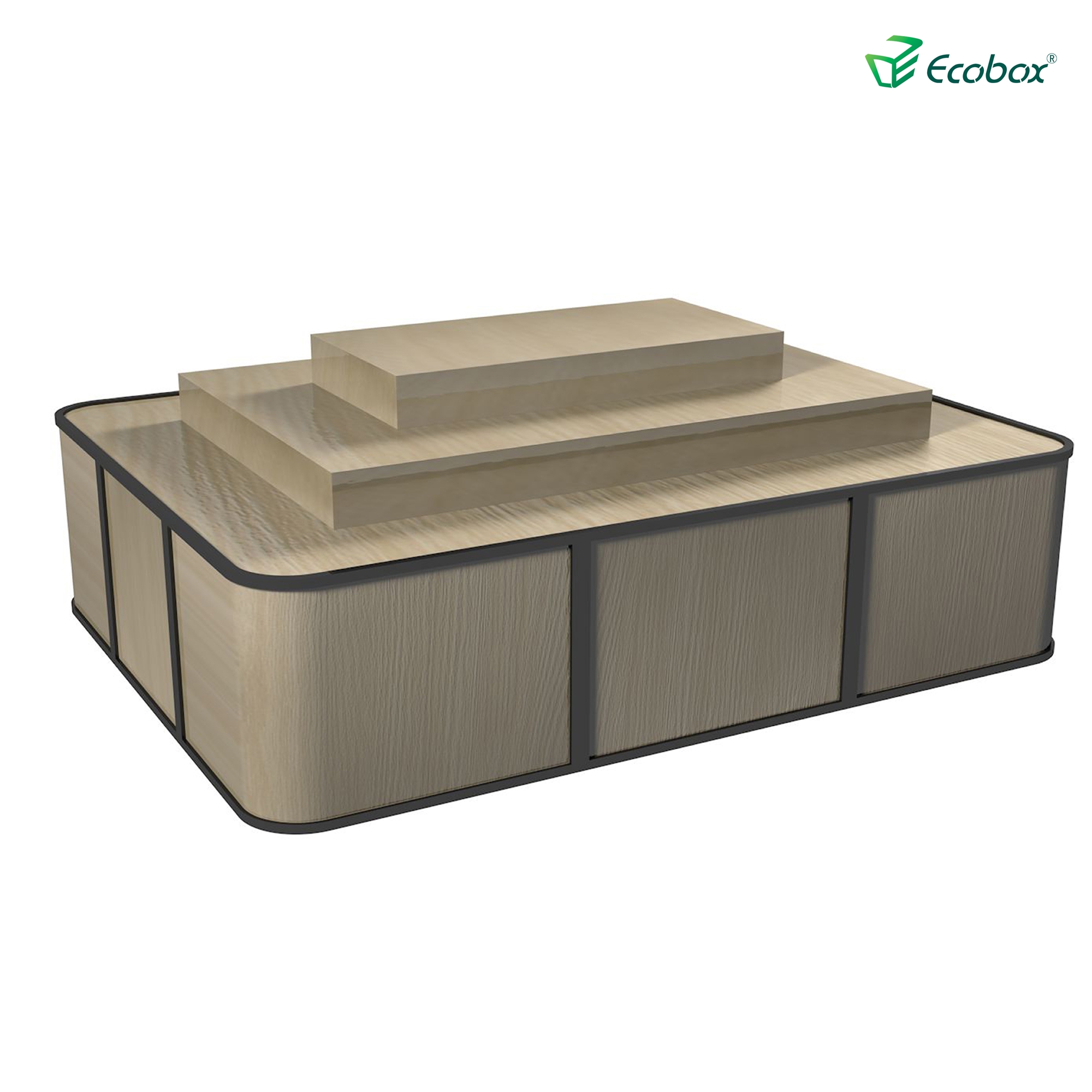 Prateleira da série ecobox g004 com caixas a granel ecobox displays de alimentos a granel de supermercado